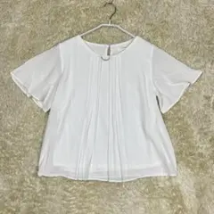 GLACIER L ホワイト 半袖ブラウス