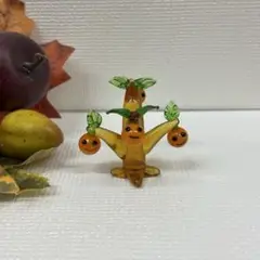 ガラス細工　プチかぼちゃの木