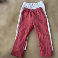 赤とグレーのパンツセット80㎝