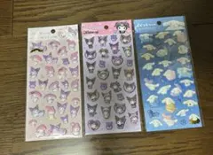 サンリオ　ぷくっとシール　クロミ　マイメロ　シナモン