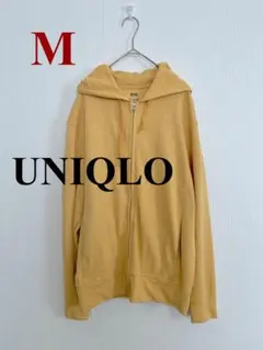 【美品】UNIQLO ユニクロ　エアリズムパーカー　イエロー　 M