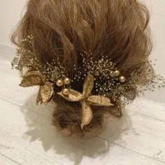 no.10 結婚式　ブライダル　ウエディング　成人式　髪飾り　花　ドライフラワー