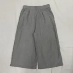 グレー ワイドレッグ ガウチョパンツ｜古着｜人気アイテム
