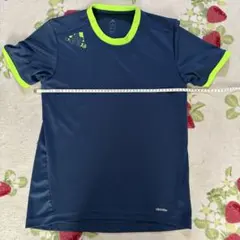 adidas climalite ネイビー・ライムグリーン L