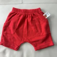 BABIBOO ハーフパンツ レッド 100cm