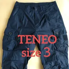 超貴重 TENEO size３ L カーゴパンツ ブラック ミリタリー 日本製のサムネイル