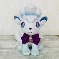 マイピカチュウ、ポケモンfit 、ぬいぐるみ用　パープルリボン　ハート鍵