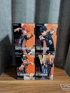 ハイキュー　ポージングフィギュア　4体　まとめ売り　日向　影山　月島　西谷　烏野