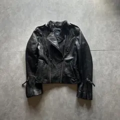 gap grunge gimmick leather jacket black