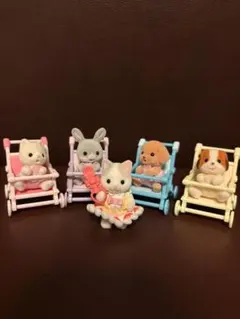 シルバニアファミリー 赤ちゃん＆ベビーカーセット【4セット＋猫の赤ちゃん】