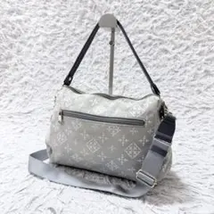 ラシット　ショルダーバッグ　ハンドバッグ　2way グレーのサムネイル