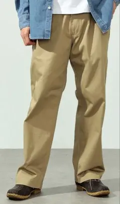 EDWIN KHAKIS ワイドストレートチノパンツ