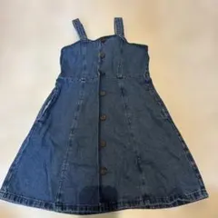 GU デニム ジャンバースカート 130センチ