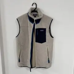 patagonia フリースベスト Mサイズ アイボリー