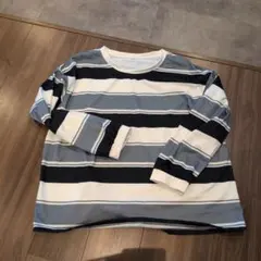 【新品未使用】ストライプデザイン長袖カットソー