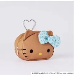 mini 1月号 付録 ひょう柄 日焼けした ハローキティのポーチチャーム