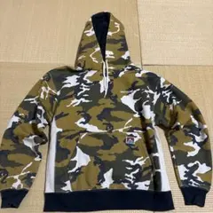 ジャックバニー 中綿ジャケット カーキ×白 英字総柄 ゴルフウェア