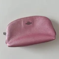 COACH メタリックピンク ポーチ ジャンク品