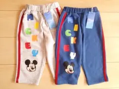 子供服ミッキー*送料無料キッズ新品Disney*未使用スウェット春パンツ