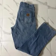 『早い者勝ち』Carhartt デニムペインターパンツ ワークパンツ ブルーのサムネイル