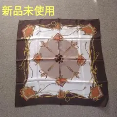 スカーフ　JESTIN　絹100%　約90✕90cm　韓国製