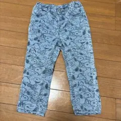 スヌーピー 総柄 デニムパンツ 子供服　H&M