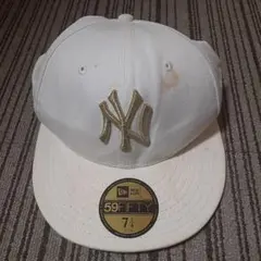 New Era 59FIFTY ホワイト NYキャップ 7 1/4