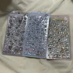 ボンボンドロップシール うさぎ 3枚セット