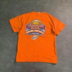 【GILDAN】バックプリント　半袖Tシャツ　インポート　古着used SM5