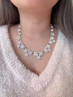 ブライダル　ネックレス　ピアス　セット　結婚式