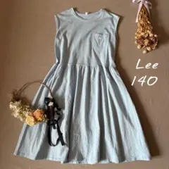 Leeリー ポケットロゴ✾⑅✾ 透明感溢れたワンピース140