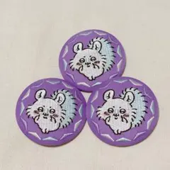 モモンガ 刺繍缶バッジ3個セット