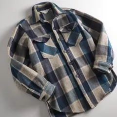 ウールリッチ　７０年代　白タグ　ウールジャケット　チェック柄　美品