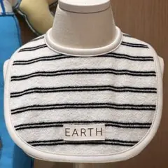 earth the archive オーガニックビブ　bib 韓国　ストライプ