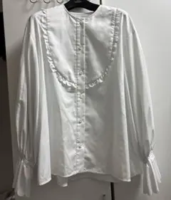 OHGA WHIPRU BLOUSE フリルブラウス 白 - メルカリ