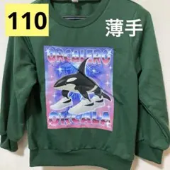 イタリアンブレインロット 薄手トレーナー オルカレロオルカラ 緑 110