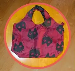 猫柄 保冷エコバッグ 折りたたみ