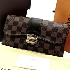 【極美品/付属品付き】ルイヴィトン ダミエ ポルトフォイユ・システィナ 長財布
