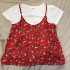 花柄キャミソール チュニックのサムネイル
