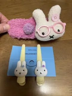うさぎ　ヘアクリップ　ヘアアクセ　セット