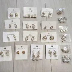 ピアス 両耳 シルバー ゴールド パールまとめ売り 19個セット