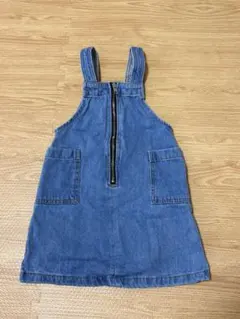 GU キッズ　デニム　ジャンバースカート 110