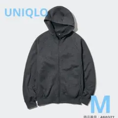 UNIQLO ヒートテックボアスウェットフルジップパーカ　ダークグレー M