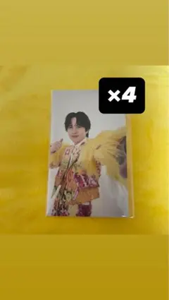 【吉田仁人】LOVE ENG!NE トロピカル衣装 自撮りトレカ 4枚セット