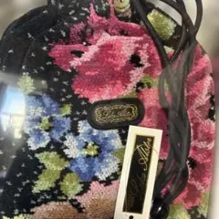 Lake Alster 巾着ポーチ シェニール織 花柄 미사용 품목