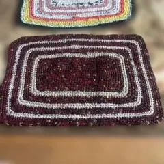 ハンドメイド 布編みマット インテリアマット 手作り