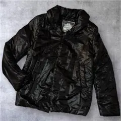 美品HNBM 軽量 ジャケット ブルゾン 【L】 光沢 中綿 y2k