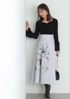 プロポーションボディドレッシング⭐︎ビックフラワーボリュームスカート