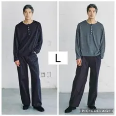 完売品！Wool Jersey Henley L/S Lサイズ 2枚セット販売 - メルカリ