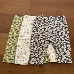 ベビー レギンス 3点セット 花柄 ヒトデ柄のサムネイル